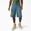 958 Short en jean ample, 33 cm