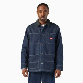 Blouson de travail en denim doublé de polaire