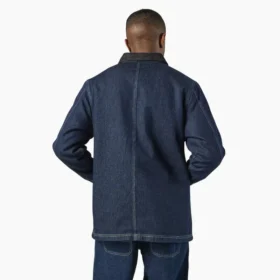 Blouson de travail en denim doublé de polaire