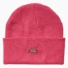 Bonnet en tricot à revers pour la sensibilisation au cancer du sein