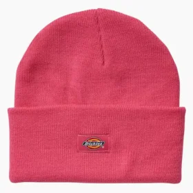Bonnet en tricot à revers pour la sensibilisation au cancer du sein