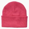Bonnet en tricot à revers pour la sensibilisation au cancer du sein