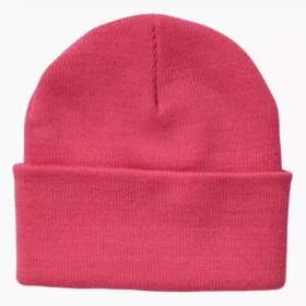 Bonnet en tricot à revers pour la sensibilisation au cancer du sein
