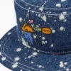 Casquette de peintre en denim délavé Brain Dead Casquette de peintre en denim délavé Brain Dead