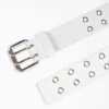 Ceinture en cuir à double œillet pour femme Ceinture en cuir à double œillet pour femme