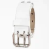 Ceinture en cuir à double œillet pour femme Ceinture en cuir à double œillet pour femme
