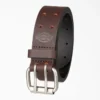 Ceinture en cuir perforé à boucle à double languette