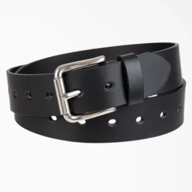 Ceinture en cuir perforé pour femme
