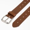 Ceinture en cuir perforé pour femme