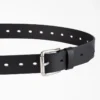 Ceinture en cuir perforé pour femme