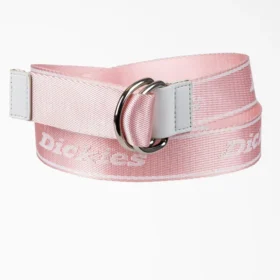 Ceinture en toile imprimée avec logo et anneau en D pour femme