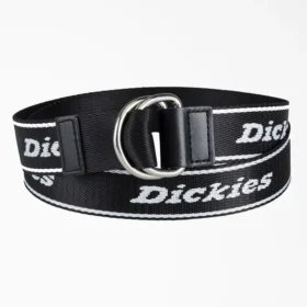 Ceinture en toile imprimée avec logo et anneau en D pour femme
