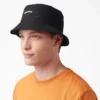 Chapeau en toile avec logo en lettres cursives