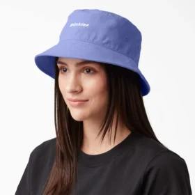 Chapeau en toile avec logo en lettres cursives