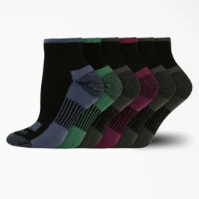 Chaussettes courtes pour femmes avec contrôle de l&rsquo;humidité, pointures 6-9, lot de 6