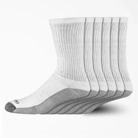 Chaussettes de travail mi-mollet avec contrôle de l&rsquo;humidité, taille 12-15, lot de 6
