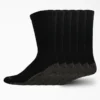 Chaussettes de travail mi-mollet avec contrôle de l&rsquo;humidité, taille 12-15, lot de 6