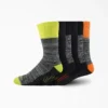 Chaussettes de travail mi-mollet avec contrôle de l&rsquo;humidité, tailles 6-12, lot de 6