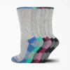 Chaussettes mi-longues pour femmes avec contrôle de l&rsquo;humidité, pointures 6-9, lot de 6