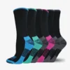Chaussettes mi-longues pour femmes avec contrôle de l&rsquo;humidité, pointures 6-9, lot de 6