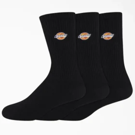 Chaussettes mi-mollet brodées Dickies, pointures 6 à 12, lot de 3