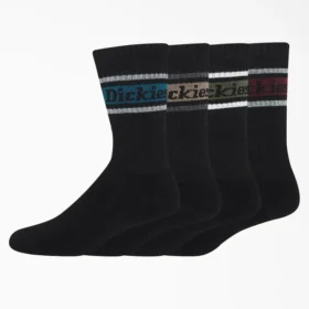 Chaussettes à rayures rugby, tailles 6-12, lot de 4
