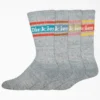 Chaussettes à rayures rugby, tailles 6-12, lot de 4 Chaussettes à rayures rugby, tailles 6-12, lot de 4