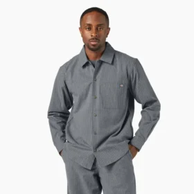 Chemise boutonnée à fines rayures Lima