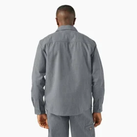 Chemise boutonnée à fines rayures Lima