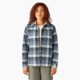 Chemise à capuche en flanelle pour femme
