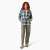 Chemise à capuche en flanelle pour femme Chemise à capuche en flanelle pour femme