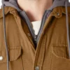 Chemise à capuche en toile de coton imperméable