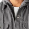 Chemise à capuche en toile de coton imperméable