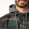 Chemise à capuche en toile de coton imperméable