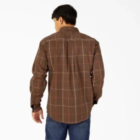 Chemise à carreaux à manches longues Flex à coupe décontractée