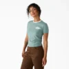 Chemise à col contrasté Plainville pour femme Chemise à col contrasté Plainville pour femme