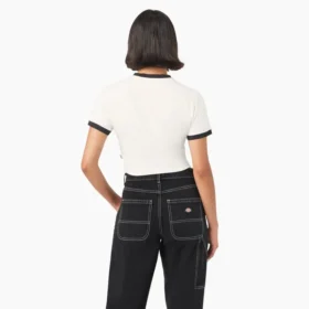 Chemise court à col et poignets contrastés Lewistown pour femme