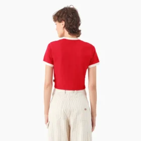 Chemise court à col et poignets contrastés Lewistown pour femme