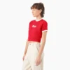 Chemise court à col et poignets contrastés Lewistown pour femme Chemise court à col et poignets contrastés Lewistown pour femme