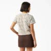 Chemise court à rayures et poche pour femme, taille L Chemise court à rayures et poche pour femme, taille L
