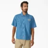Chemise de travail brodée en chambray à coupe carrée Dickies X Harley-Davidson® Chemise de travail brodée en chambray à coupe carrée Dickies X Harley-Davidson®