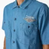 Chemise de travail brodée en chambray à coupe carrée Dickies X Harley-Davidson® Chemise de travail brodée en chambray à coupe carrée Dickies X Harley-Davidson®