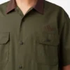 Chemise de travail à col carré Vincent Alvarez