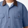 Chemise de travail à col carré Vincent Alvarez