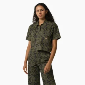 Chemise de travail courte Drewsey Camo pour femme