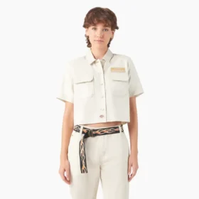 Chemise de travail courte Eagle pour femme Dickies X Harley-Davidson