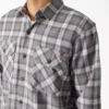 Chemise de travail en flanelle à manches longues Chemise de travail en flanelle à manches longues