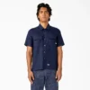 Chemise de travail en lin à manches courtes Chemise de travail en lin à manches courtes