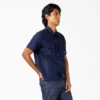 Chemise de travail en lin à manches courtes Chemise de travail en lin à manches courtes