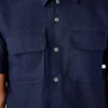 Chemise de travail en lin à manches courtes Chemise de travail en lin à manches courtes